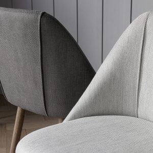 Gallery Direct Elliot Dining Chair Slate Grey Set of 2 | Shackletons