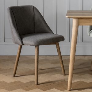 Gallery Direct Elliot Dining Chair Slate Grey Set of 2 | Shackletons