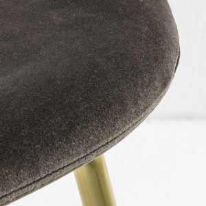 Gallery Direct Flanagan Chair Chocolate Brown Velvet Set of 2 | Shackletons