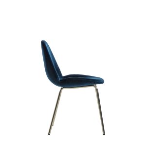 Gallery Direct Flanagan Chair Petrol Blue Velvet Set of 2 | Shackletons