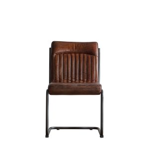 Gallery Direct Capri Leather Chair Brown | Shackletons