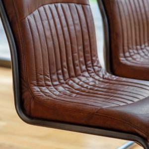 Gallery Direct Capri Leather Chair Brown | Shackletons