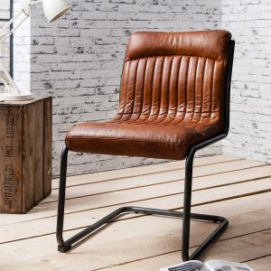 Gallery Direct Capri Leather Chair Brown | Shackletons