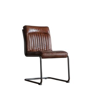 Gallery Direct Capri Leather Chair Brown | Shackletons