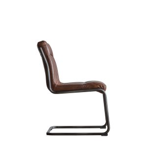 Gallery Direct Capri Leather Chair Brown | Shackletons