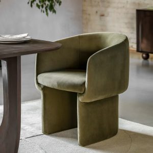 Gallery Direct Holm Dining Chair Moss Green | Shackletons