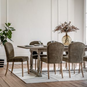 Gallery Direct Hinton Dining Chair Moss Green Set of 2 | Shackletons