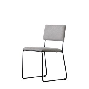 Gallery Direct Chalkwell Dining Chair Light Grey Set of 2 | Shackletons