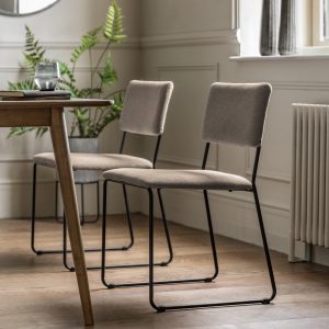 Gallery Direct Chalkwell Dining Chair Chocolate Set of 2 | Shackletons