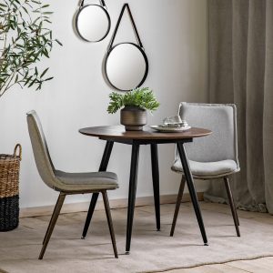 Gallery Direct Astley Round Dining Table Walnut | Shackletons