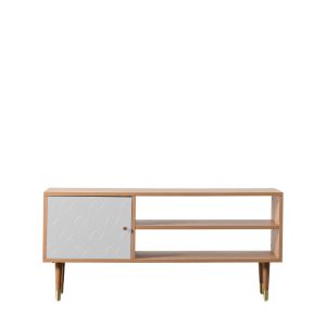 Gallery Direct Newbury Media Unit Oak White | Shackletons