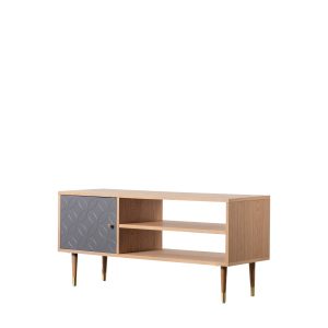 Gallery Direct Newbury Media Unit Oak Grey | Shackletons