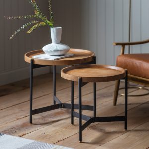 Gallery Direct Dakota Nest Of 2 Tables | Shackletons