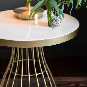 Gallery Direct Southgate Side Table Champagne | Shackletons