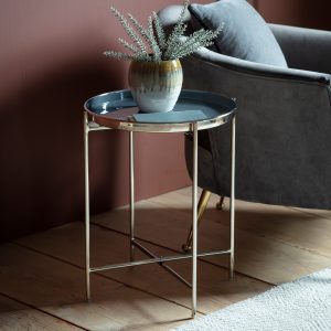 Gallery Direct Valetta Side Table SilverDark Grey | Shackletons