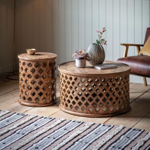 Gallery Direct Jaipur Side Table Natural | Shackletons