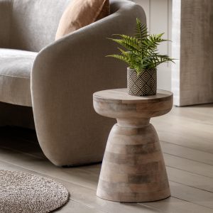 Gallery Direct Milstead Side Table White Wash | Shackletons