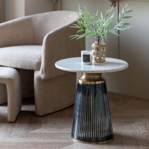 Gallery Direct Seville Side Table Blue | Shackletons