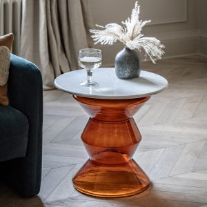 Gallery Direct Turin Side Table Orange | Shackletons