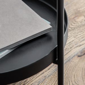 Gallery Direct Sennen Side Table Black | Shackletons