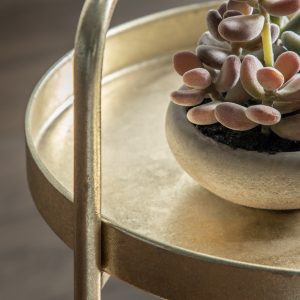 Gallery Direct Sennen Side Table Gold | Shackletons