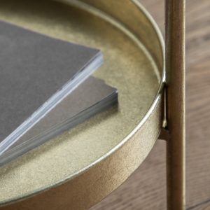 Gallery Direct Sennen Side Table Gold | Shackletons