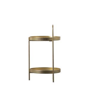 Gallery Direct Sennen Side Table Gold | Shackletons