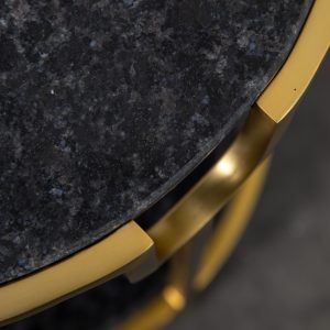 Gallery Direct Weston Side Table Black Granite | Shackletons