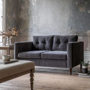 Gallery Direct Whitwell Sofa 2 Seater Charcoal | Shackletons