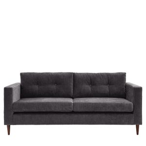 Gallery Direct Whitwell Sofa 3 Seater Charcoal | Shackletons