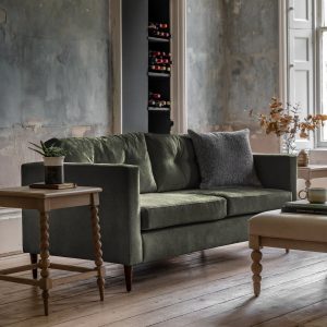 Gallery Direct Whitwell Sofa 3 Seater Forest | Shackletons