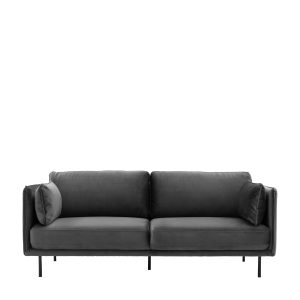 Gallery Direct Wigmore Sofa Truffle Velvet | Shackletons