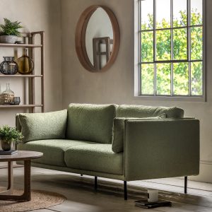 Gallery Direct Wigmore Sofa Verdant Green Boucle | Shackletons