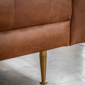 Gallery Direct Dalton Sofa Antique Brown Leather | Shackletons