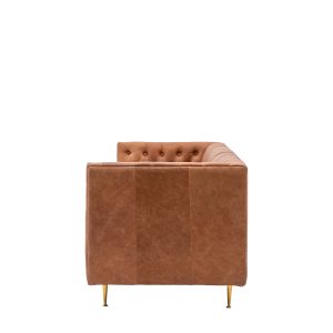 Gallery Direct Dalton Sofa Antique Brown Leather | Shackletons