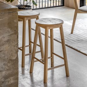 Gallery Direct Hatfield Stool Natural | Shackletons