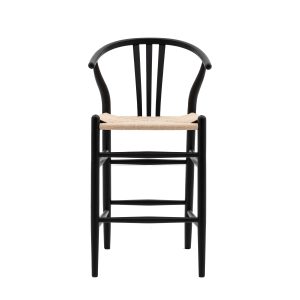 Gallery Direct Whitney Bar Stool Black Set of 2 | Shackletons