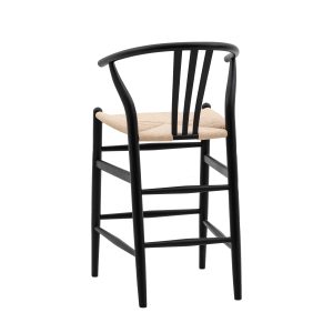 Gallery Direct Whitney Bar Stool Black Set of 2 | Shackletons