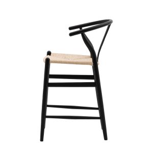 Gallery Direct Whitney Bar Stool Black Set of 2 | Shackletons