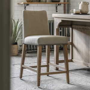 Gallery Direct Rex Bar Stool Cement Set of 2 | Shackletons