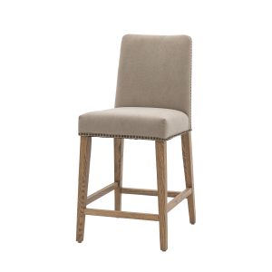 Gallery Direct Rex Bar Stool Cement Set of 2 | Shackletons