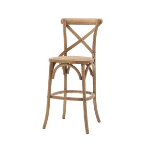 Gallery Direct Cafe Stool NaturalRattan Set of 2 | Shackletons