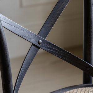 Gallery Direct Cafe Stool BlackRattan Set of 2 | Shackletons