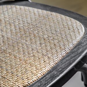 Gallery Direct Cafe Stool BlackRattan Set of 2 | Shackletons