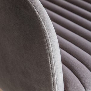 Gallery Direct Murray Swivel Chair Grey Velvet | Shackletons