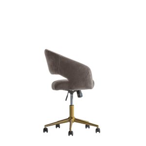 Gallery Direct Murray Swivel Chair Grey Velvet | Shackletons