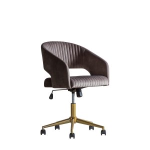 Gallery Direct Murray Swivel Chair Grey Velvet | Shackletons