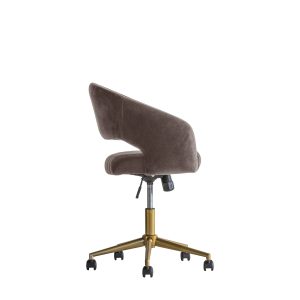 Gallery Direct Murray Swivel Chair Grey Velvet | Shackletons