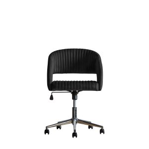 Gallery Direct Murray Swivel Chair Black Velvet | Shackletons