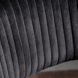 Gallery Direct Murray Swivel Chair Black Velvet | Shackletons